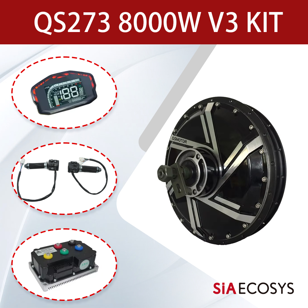 Комплект мотор-колеса QSMOTOR  – обзор и цена Qs273 Hub Motor 8000W 72V